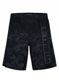 Preview: PitBull Trainings-Grappling-Shorts HEX CAMO HILLTOP black
